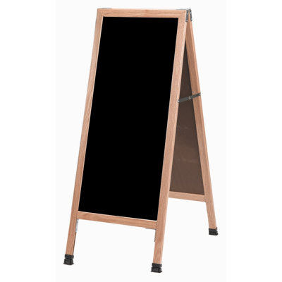 Aarco Products A-Frame Sidewalk Board - Board: White Markerboard, Frame Finish: Black Aluminum, Size: 42" H x 18" W at Sears.com