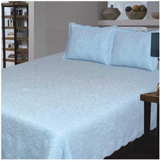 J&J Bedding Bouquet Matelasse - Size: Queen, Color: Blue J&J Bedding Bouquet Matelasse - Size: Queen, Color: Blue