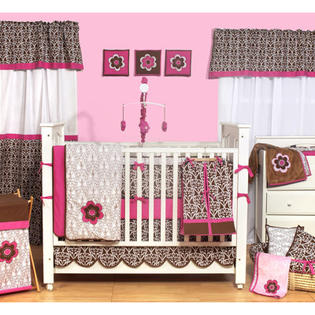Bacati Damask Crib Bedding Set with Bumper Bacati Damask Crib Bedding Set with Bumper