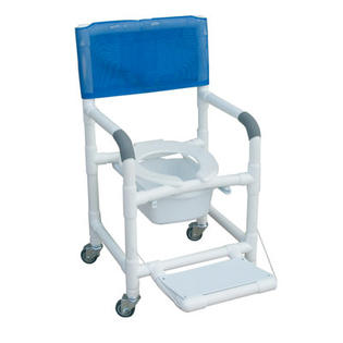 MJM International Standard Deluxe Shower Chair with Folding Footrest - Color: Mauve MJM International Standard Deluxe Shower Chair with Folding Footrest - Color: Mauve