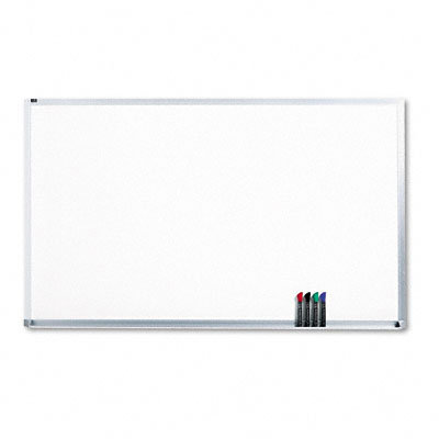 Quartet Magnetic Dry-Erase Porcelain Board in White with Aluminum Frame 72" W x 48" D at Sears.com