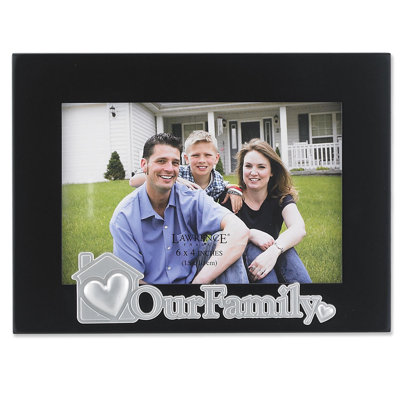 Lawrence Frames Silver Sentiments Family Picture Frame in Black at Sears.com