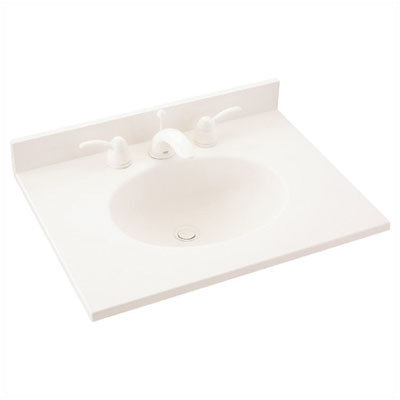 Swanstone Everyday Essentials Ellipse 43" Single Bowl Vanity Top - Finish: Tahiti Ivory at Sears.com