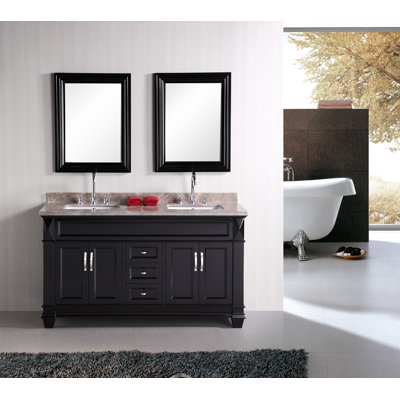 Design Element Hudson 60" Double Sink Bathroom Vanity at Sears.com