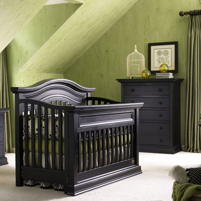 Bonavita Sheffield 2 Piece Nursery Lifestyle Crib Set - Color: Distressed Black at Sears.com