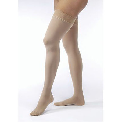 Jobst Women's Opaque Thigh High 15-20 mmHg Moderate Support Hose - Size: Medium Petite, Color: Natural at Sears.com