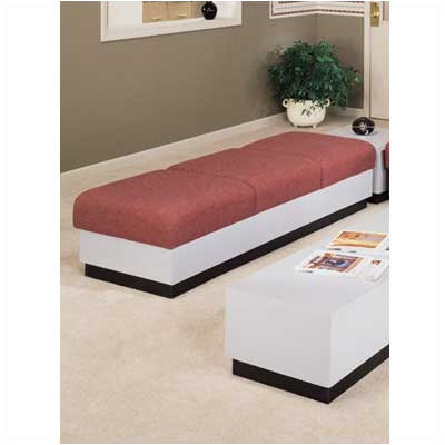 High Point Furniture Modular Laminate Bench - Fabric / Color: Jameston Vinyl / Antique Blue, Finish: Windsor Cherry at Sears.com