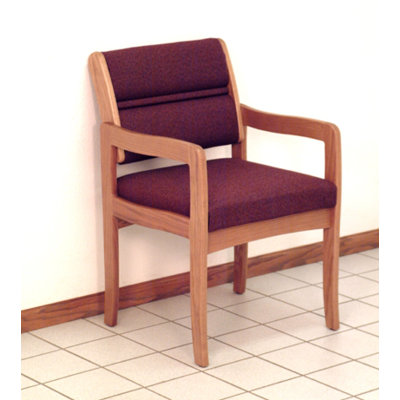 Wooden Mallet Valley Standard Leg Guest Chair - Wood Finish: Light Oak, Fabric: Charcoal Gray, Arms: Included at Sears.com