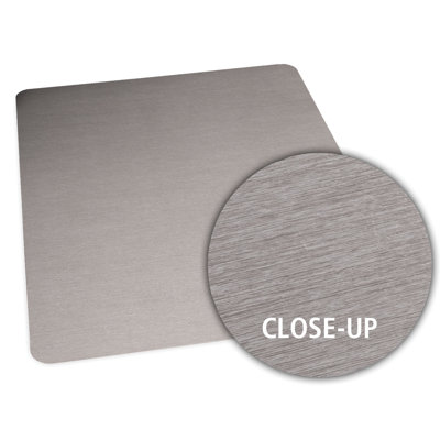 ES ROBBINS Brushed Stainless Design Chair Mat - Size: 36" x 48" Rectangular, Straight .110, Hard Floor at Sears.com