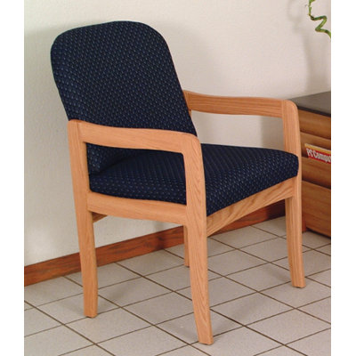 Wooden Mallet Prairie Standard Leg Guest Chair - Wood Finish: Medium Oak, Fabric: Arch Slate, Arms: Not Included at Sears.com