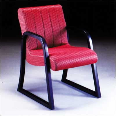 High Point Furniture Scoop Guest Arm Chair with Channel Style Back - Fabric: Foundation - Jodhpurs, Casters/Glides: Sled Base at Sears.com