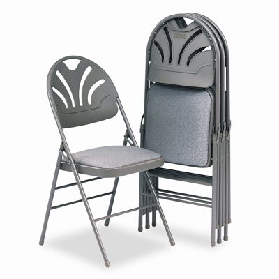 SAMSONITE/COSCO Fabric Padded Seat/Molded Low-Back Folding Office Chair - Finish: Black at Sears.com