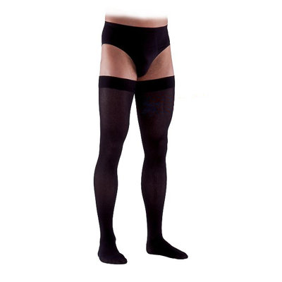 230 Cotton Series 20-30 Mmhg Men's Closed Toe Thigh High Sock - Size: