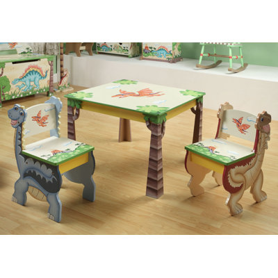 Teamson Kids Dinosaur Kingdom Children's 3 Piece Table and Chair Set at Sears.com