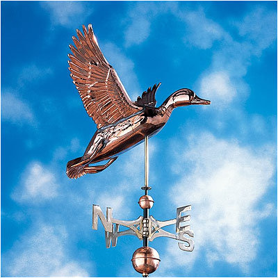 Copper Duck Weathervane Finish: Polished
