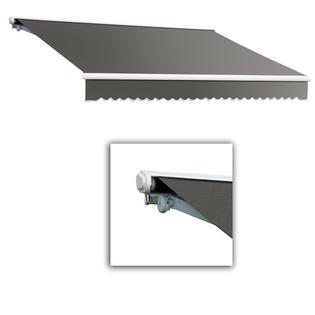 AWNTECH Galveston Semi-Cassette Awning - Size: 12' W x 10' Projection, Color: Gray, Motor Orientation: Left Side AWNTECH Galveston Semi-Cassette Awning - Size: 12' W x 10' Projection, Color: Gray, Motor Orientation: Left Side
