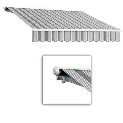 AWNTECH Galveston Semi-Cassette Awning - Size: 10' W x 8' Projection, Color: Gun / Gray, Motor Orientation: Left Side AWNTECH Galveston Semi-Cassette Awning - Size: 10' W x 8' Projection, Color: Gun / Gray, Motor Orientation: Left Side