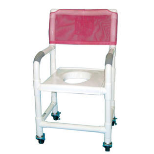 MJM International Standard Deluxe Shower Chair with Clamp On Seat - Footrest: Sliding Footrest, Color: Royal Blue MJM International Standard Deluxe Shower Chair with Clamp On Seat - Footrest: Sliding Footrest, Color: Royal Blue