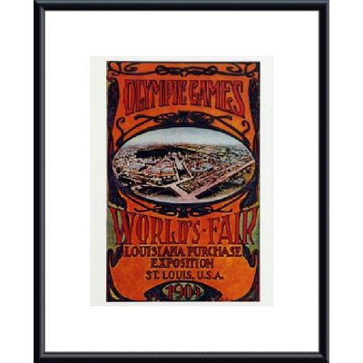 barewalls Worlds Fair 1904 Metal Framed Art Print - Frame Color: Black, Matte Color: White at Sears.com
