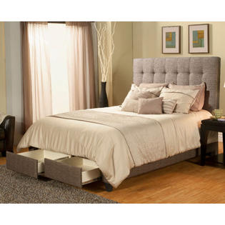 Casual Elegance Manhattan Storage Platform Bed with 2 drawers and headboard (2 Pieces) - Size: Queen, Finish: Charcoal/Brown Casual Elegance Manhattan Storage Platform Bed with 2 drawers and headboard (2 Pieces) - Size: Queen, Finish: Charcoal/Brown