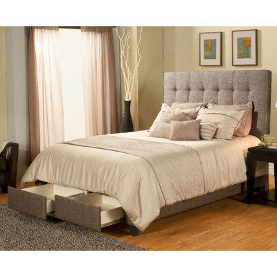 Casual Elegance Manhattan Storage Platform Bed with 2 drawers and headboard (2 Pieces) - Size: King, Finish: Charcoal/Brown Casual Elegance Manhattan Storage Platform Bed with 2 drawers and headboard (2 Pieces) - Size: King, Finish: Charcoal/Brown