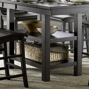 Progressive Furniture Willow Counter Height Dining Table (2 Pieces) - Finish: Distressed Black Progressive Furniture Willow Counter Height Dining Table (2 Pieces) - Finish: Distressed Black
