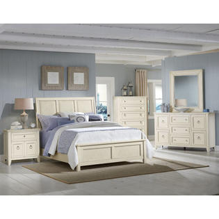 American Woodcrafters Courtyard Sleigh Bedroom Collection (2 Pieces) - Size: King American Woodcrafters Courtyard Sleigh Bedroom Collection (2 Pieces) - Size: King