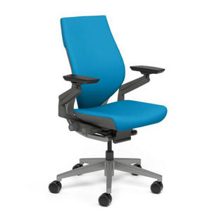 Steelcase GESTURE Office Chair w/ Shell Back -Fabric Color:Cogent:Connect -Root Beer (5228), Casters:Hard Floor Caster, Base Color:Polishe Steelcase GESTURE Office Chair w/ Shell Back -Fabric Color:Cogent:Connect -Root Beer (5228), Casters:Hard Floor Caster, Base Color:Polishe