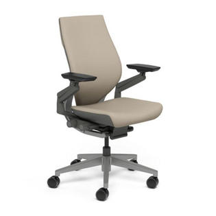Steelcase GESTURE Office Chair w/ Shell Back -Fabric Color:Cogent:Connect -Malt (5S27), Casters:Standard Carpet Caster, Base Color:Polishe Steelcase GESTURE Office Chair w/ Shell Back -Fabric Color:Cogent:Connect -Malt (5S27), Casters:Standard Carpet Caster, Base Color:Polishe