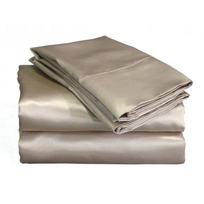 Scent-Sations Charmeuse 230 Thread Count II Satin Sheet Set - Size: Queen, Color: Purple Scent-Sations Charmeuse 230 Thread Count II Satin Sheet Set - Size: Queen, Color: Purple
