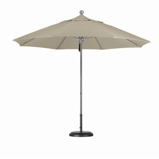 California Umbrella 9' Fiberglass Market Umbrella (2 Pieces) - Finish: Matted White, Fabric: Sunbrella A Canvas California Umbrella 9' Fiberglass Market Umbrella (2 Pieces) - Finish: Matted White, Fabric: Sunbrella A Canvas