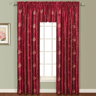 United Curtain Co. Avalon Silk Rod Pocket Curtain Single Panel (Set of 2) - Size: 63 United Curtain Co. Avalon Silk Rod Pocket Curtain Single Panel (Set of 2) - Size: 63