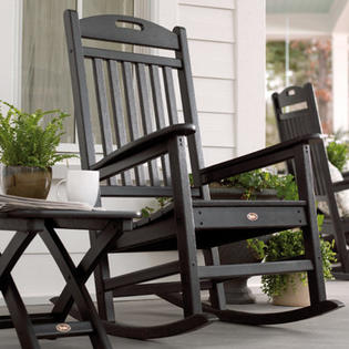 Trex Outdoor Yacht Club Rocking Chair (Set of 10) - Color: Classic White Trex Outdoor Yacht Club Rocking Chair (Set of 10) - Color: Classic White
