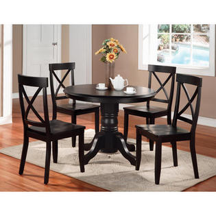 Home Styles Dining Table (2 Pieces) - Finish: Black / Oak Home Styles Dining Table (2 Pieces) - Finish: Black / Oak