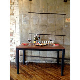 elan furniture Loft Dining Table - Top Finish: Maple, Base Finish: Miner's Silver elan furniture Loft Dining Table - Top Finish: Maple, Base Finish: Miner's Silver
