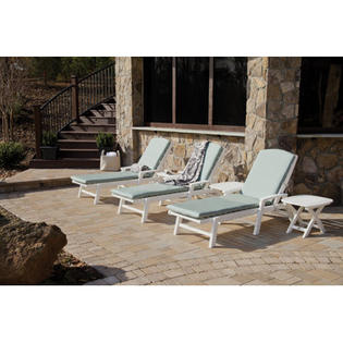 Trex Outdoor Yacht Stackable Club Arm Chaise Lounge - Color: Rainforest Canopy Trex Outdoor Yacht Stackable Club Arm Chaise Lounge - Color: Rainforest Canopy