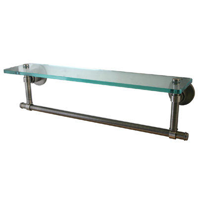 Allied Brass Washington Square Bathroom Shelf with Towel Bar - Size: 16 Allied Brass Washington Square Bathroom Shelf with Towel Bar - Size: 16