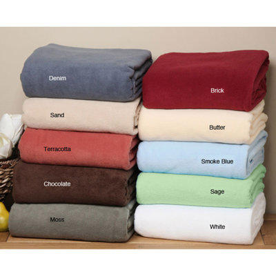 LCM Home Fashions, Inc. Supreme Fleece Blanket - Color: Chocolate, Size: Full / Queen LCM Home Fashions, Inc. Supreme Fleece Blanket - Color: Chocolate, Size: Full / Queen
