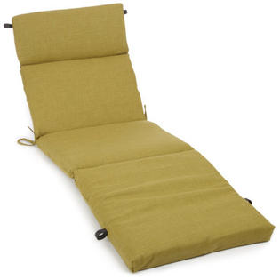 Blazing Needles All-Weather UV-Resistant Patio Chaise Lounge Cushion - Color: Mocha Blazing Needles All-Weather UV-Resistant Patio Chaise Lounge Cushion - Color: Mocha