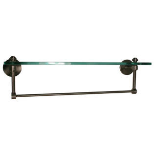 Allied Brass Southbeach Bathroom Shelf with Towel Bar - Size: 16 Allied Brass Southbeach Bathroom Shelf with Towel Bar - Size: 16
