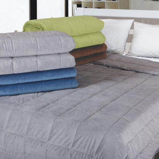LCM Home Fashions, Inc. All-Season Reversible Down Alternative Micro Plush Blanket - Color: Chocolate, Size: King LCM Home Fashions, Inc. All-Season Reversible Down Alternative Micro Plush Blanket - Color: Chocolate, Size: King