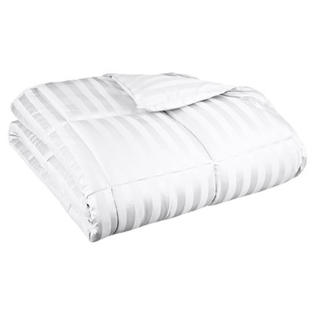 Simple Luxury All-Season Luxurious Wide Stripes Down Alternative Comforter - Color: White, Size: Twin/Twin Extra Long Simple Luxury All-Season Luxurious Wide Stripes Down Alternative Comforter - Color: White, Size: Twin/Twin Extra Long