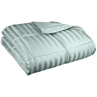 Simple Luxury All-Season Luxurious Wide Stripes Down Alternative Comforter - Color: Jade, Size: Twin/Twin Extra Long Simple Luxury All-Season Luxurious Wide Stripes Down Alternative Comforter - Color: Jade, Size: Twin/Twin Extra Long