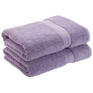 Simple Luxury Superior 900 GSM Egyptian Cotton 2-Piece Bath Towel Set - Color: Purple Simple Luxury Superior 900 GSM Egyptian Cotton 2-Piece Bath Towel Set - Color: Purple