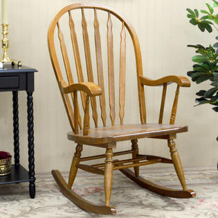 Carolina Cottage Windsor Rocking Chair - Finish: Oak Carolina Cottage Windsor Rocking Chair - Finish: Oak