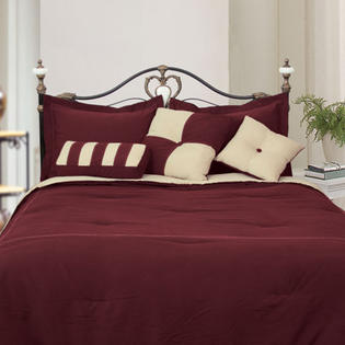 LCM Home Fashions, Inc. Microfiber Comforter Set - Size: California King, Color: Purple / Lavender LCM Home Fashions, Inc. Microfiber Comforter Set - Size: California King, Color: Purple / Lavender