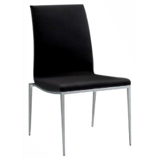 Bellini Modern Monique Side Chair - Upholstery: Black (Set of 2) Bellini Modern Monique Side Chair - Upholstery: Black (Set of 2)