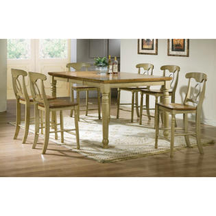 Winners Only, Inc. Pelican Point Counter Height Dining Table - Finish: Almond / Green Winners Only, Inc. Pelican Point Counter Height Dining Table - Finish: Almond / Green