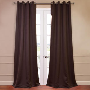 Half Price Drapes Grommet Plush Blackout Curtain Panel Pair - Size: 84 Half Price Drapes Grommet Plush Blackout Curtain Panel Pair - Size: 84