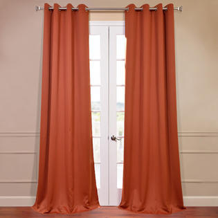 Half Price Drapes Grommet Plush Blackout Curtain Panel Pair - Size: 84 Half Price Drapes Grommet Plush Blackout Curtain Panel Pair - Size: 84